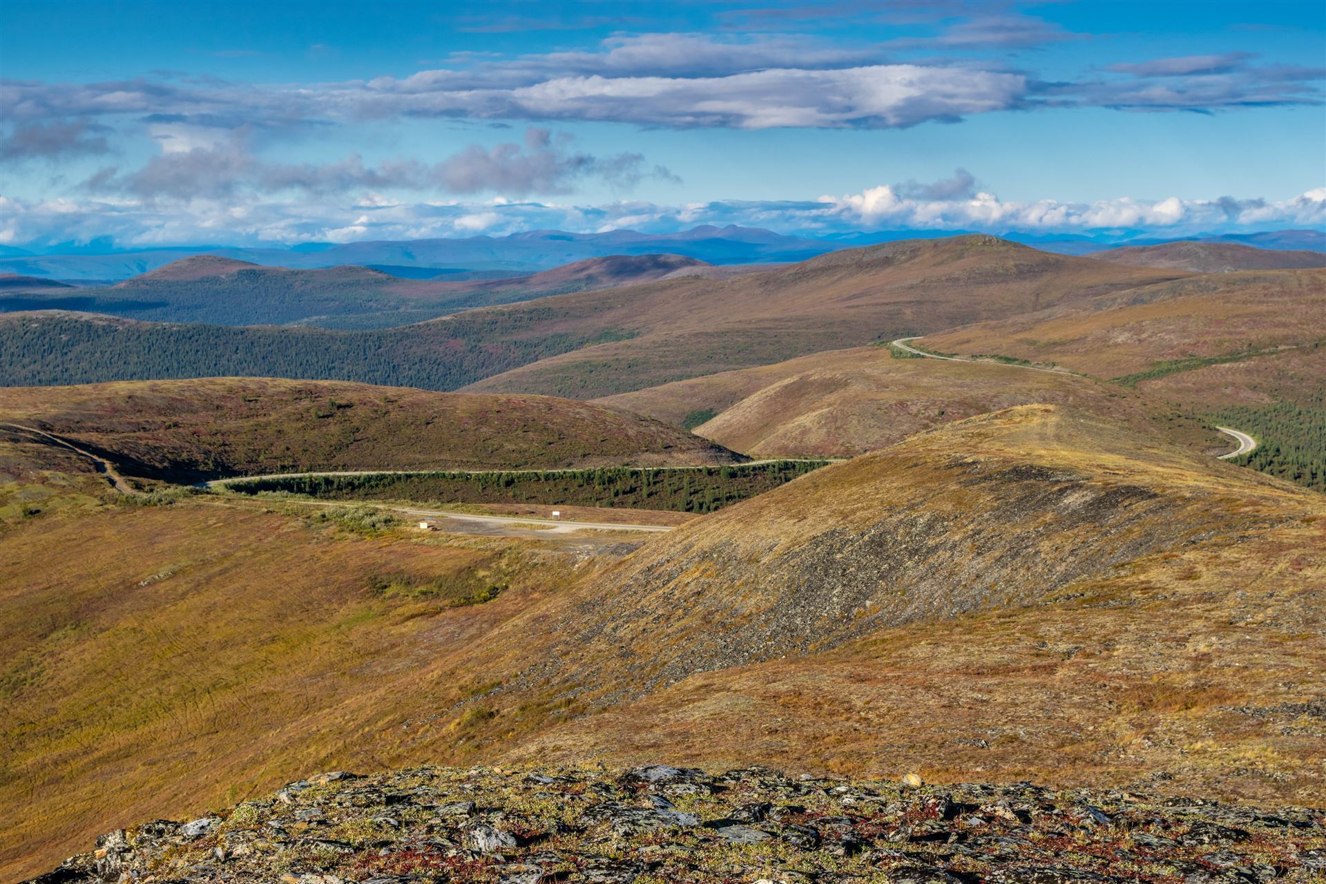 Top of the world Highway zwischen Alaska & Yukon