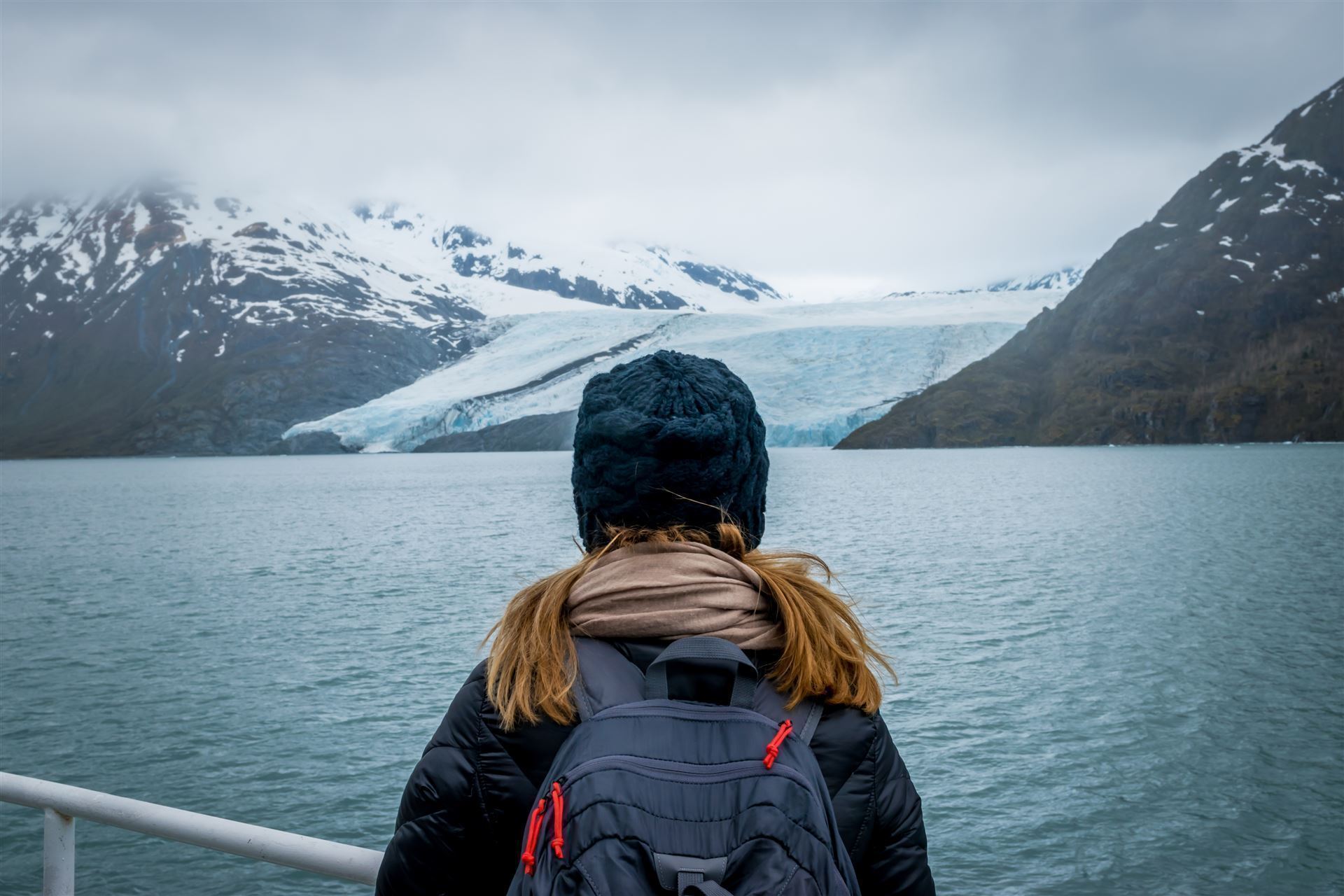 Blick auf den Portage Glacier
