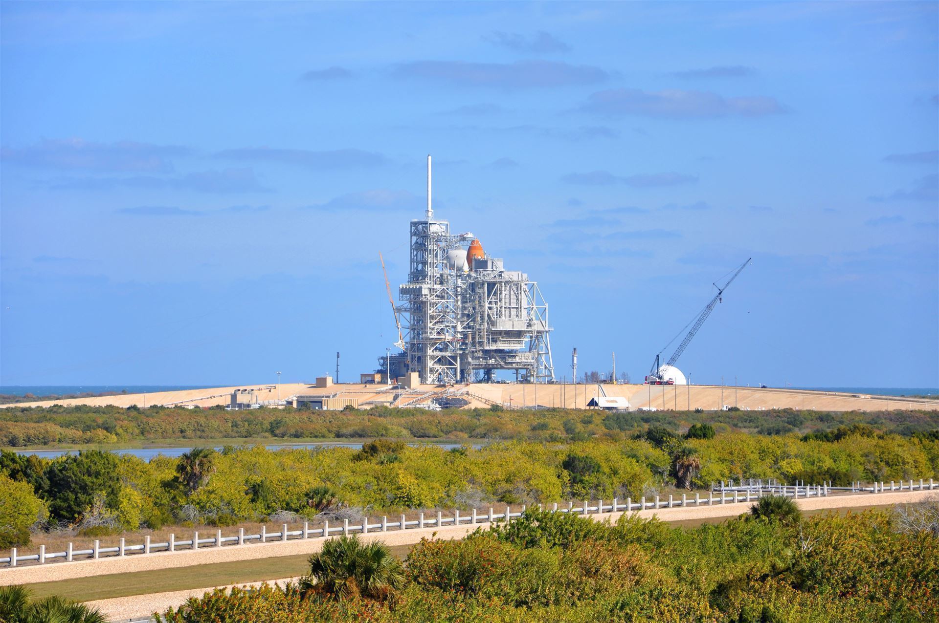 Vorbereitung eines Raketenstarts