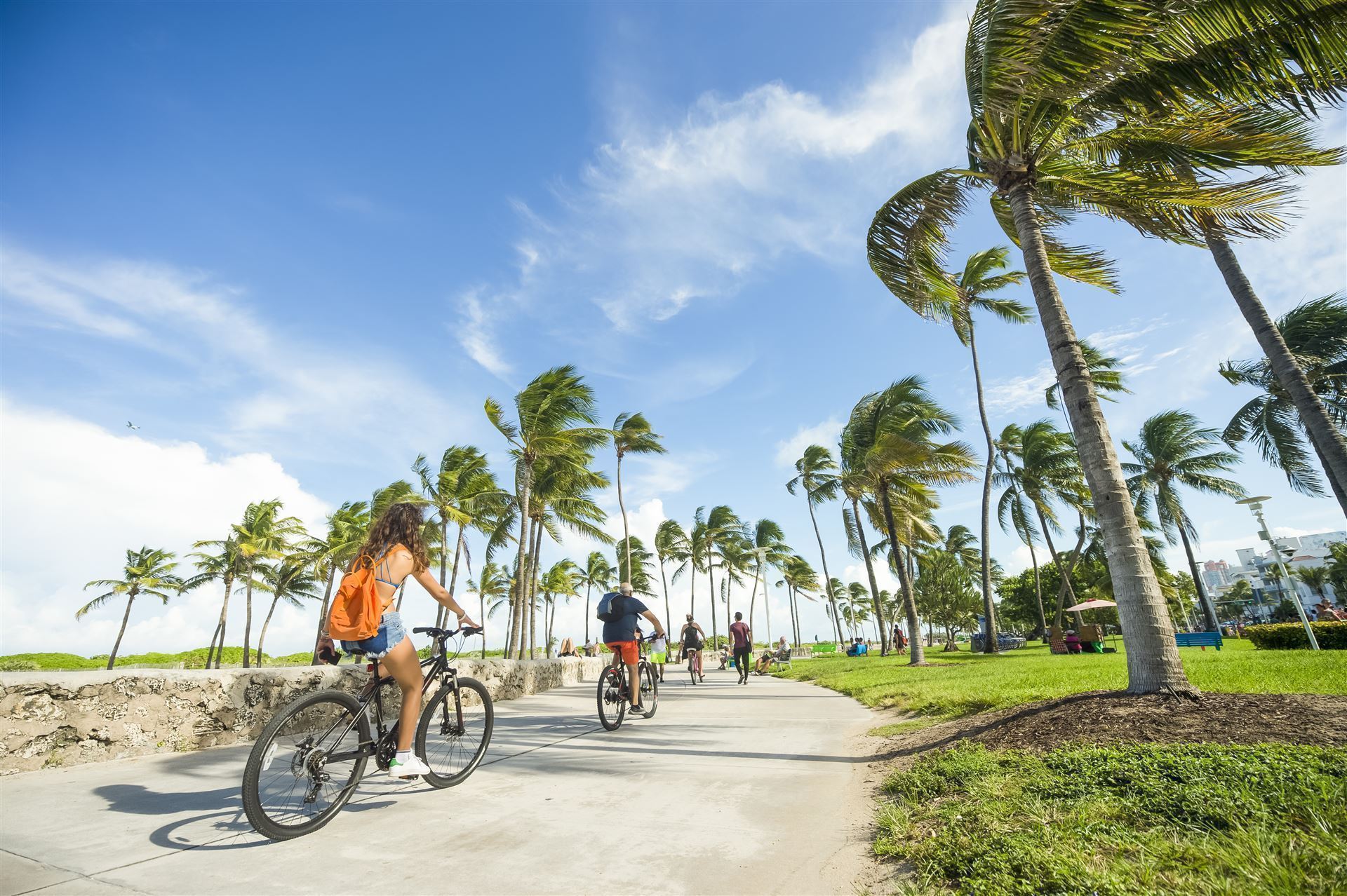 Fahrradweg entlang des Ocean Drive