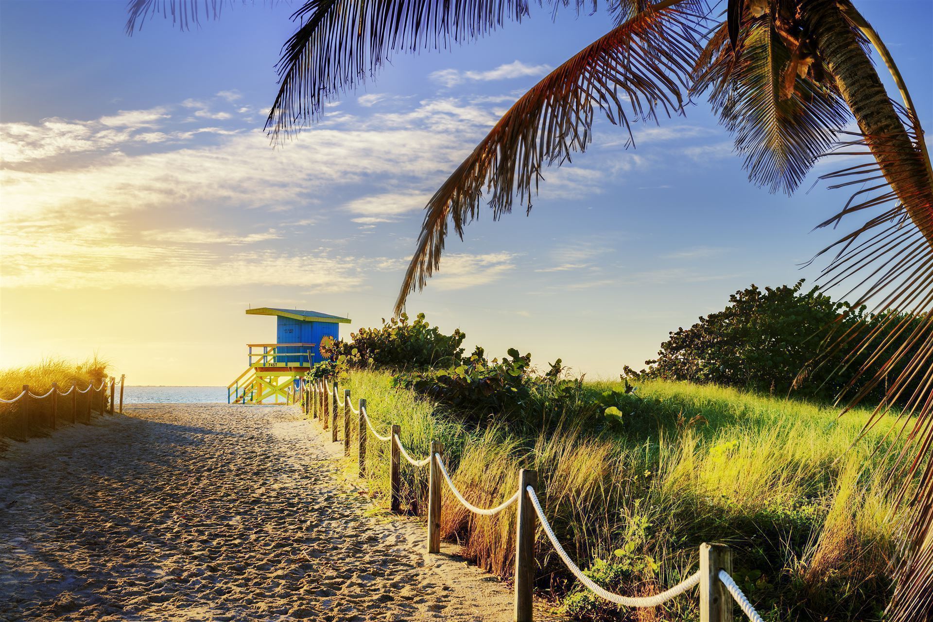 Sonnenuntergang am South Beach