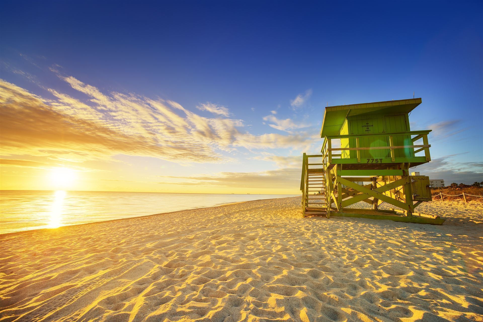 Wachturm am Strand von Miami Beach
