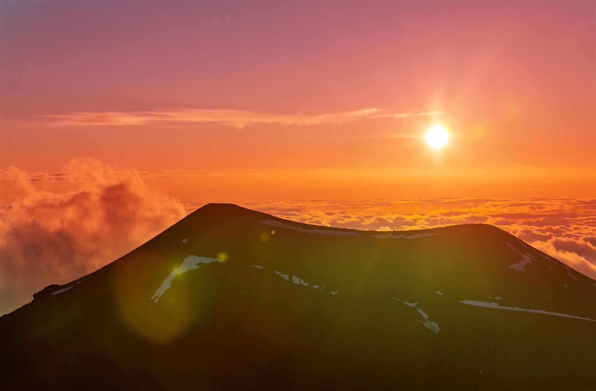 Sonnenuntergang am Mauna Kea