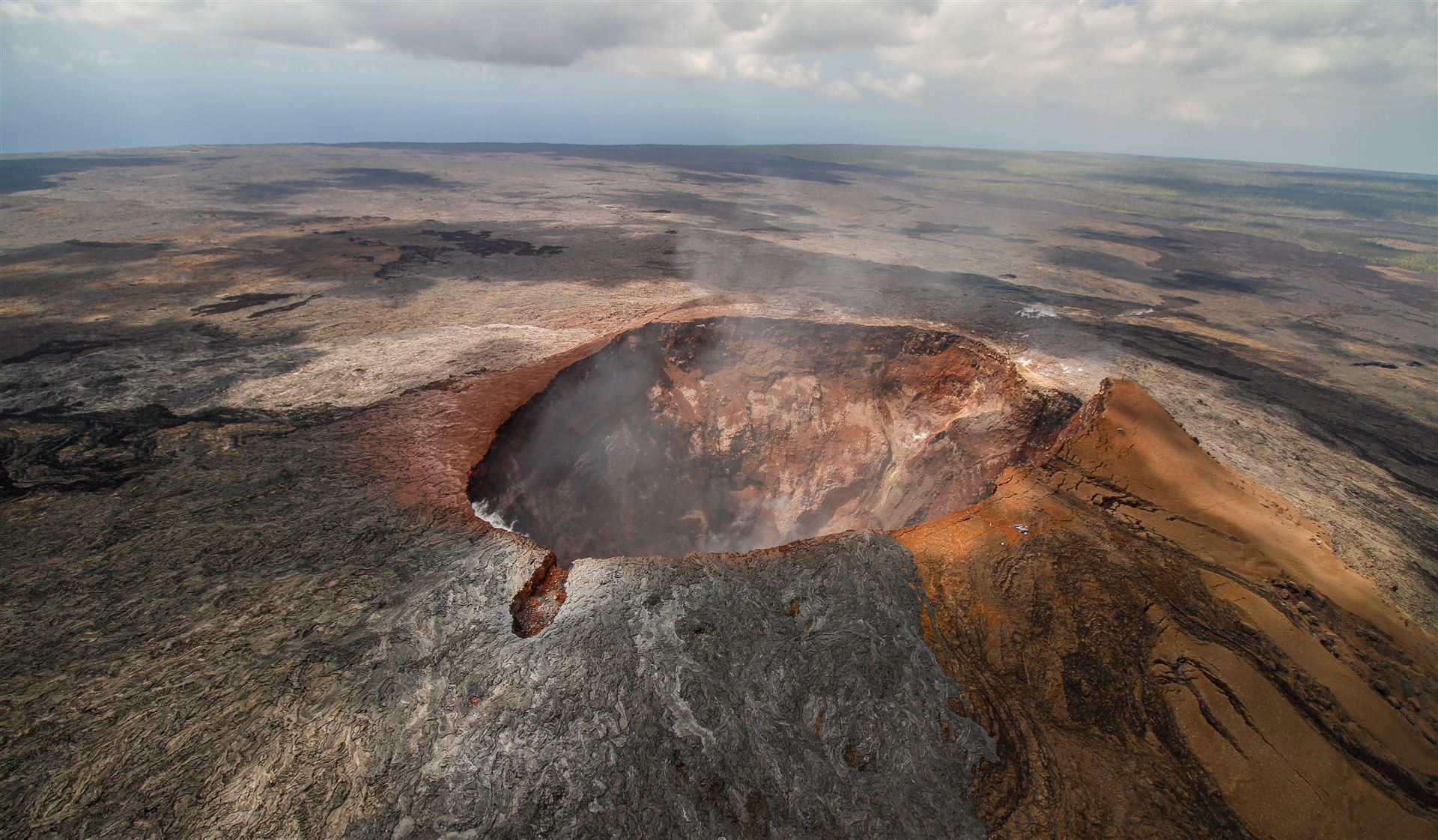 Luftaufnahme vom Mauna Loa