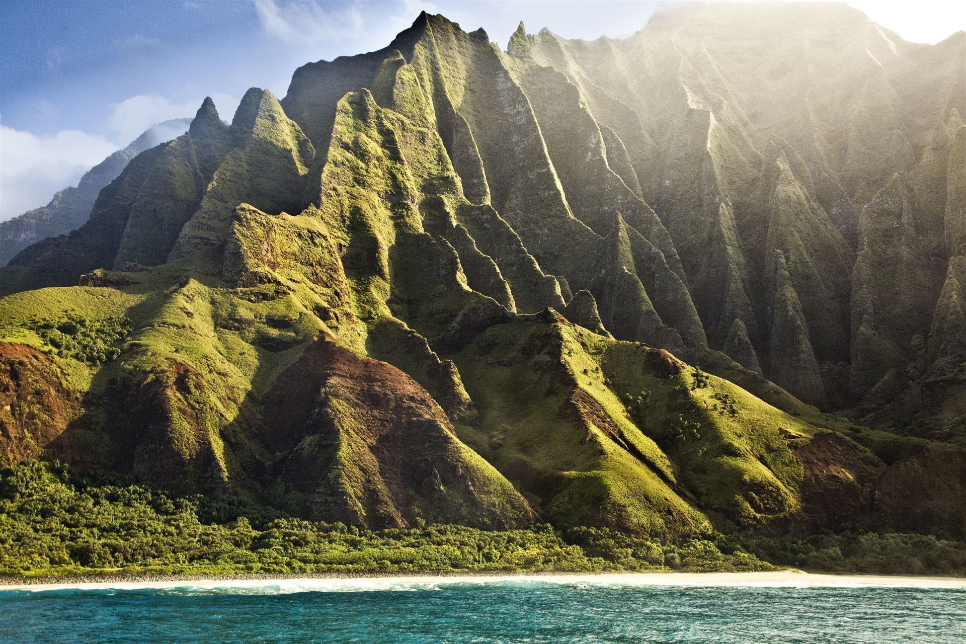 Blick auf die Napali Küste