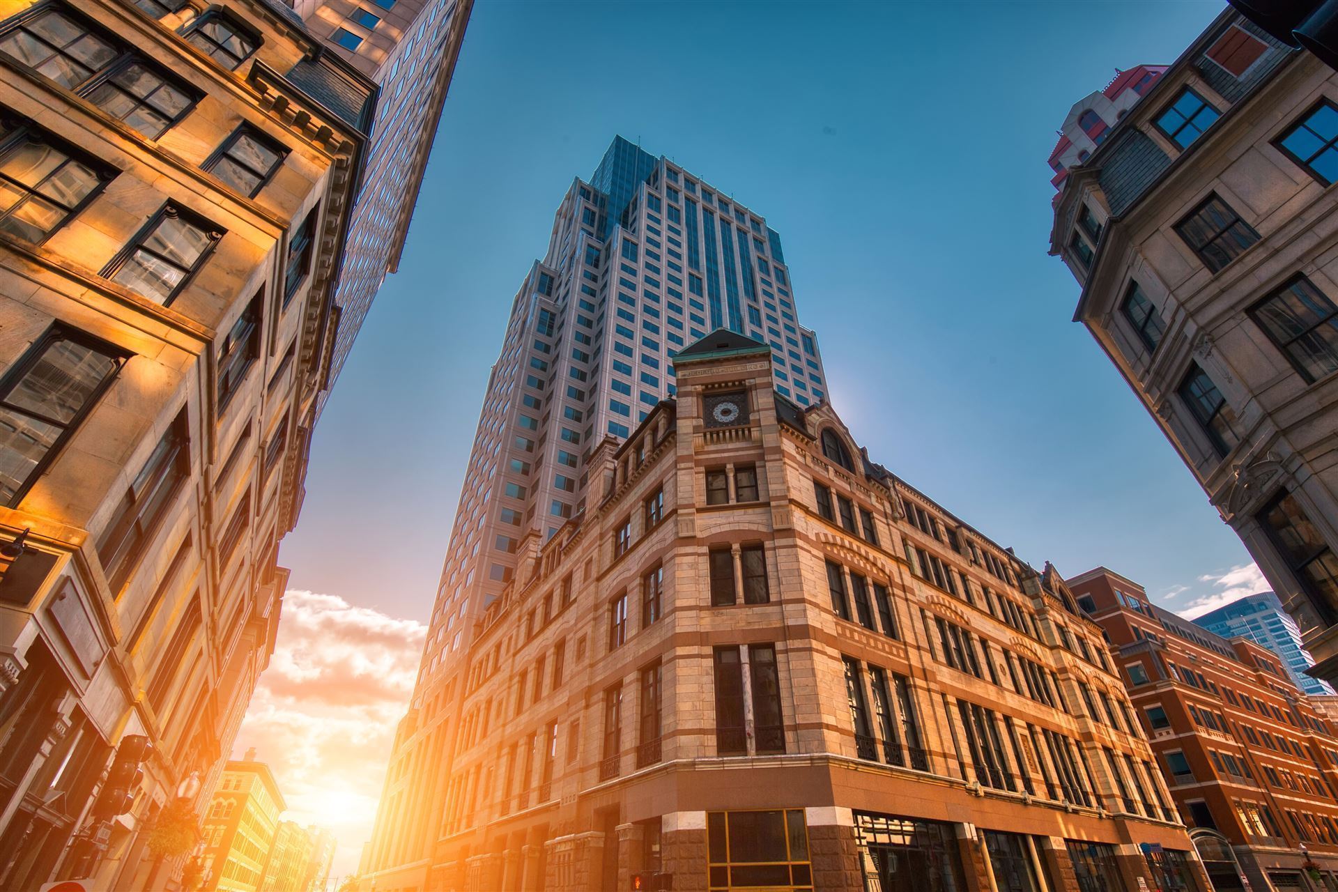 Financial District in Boston