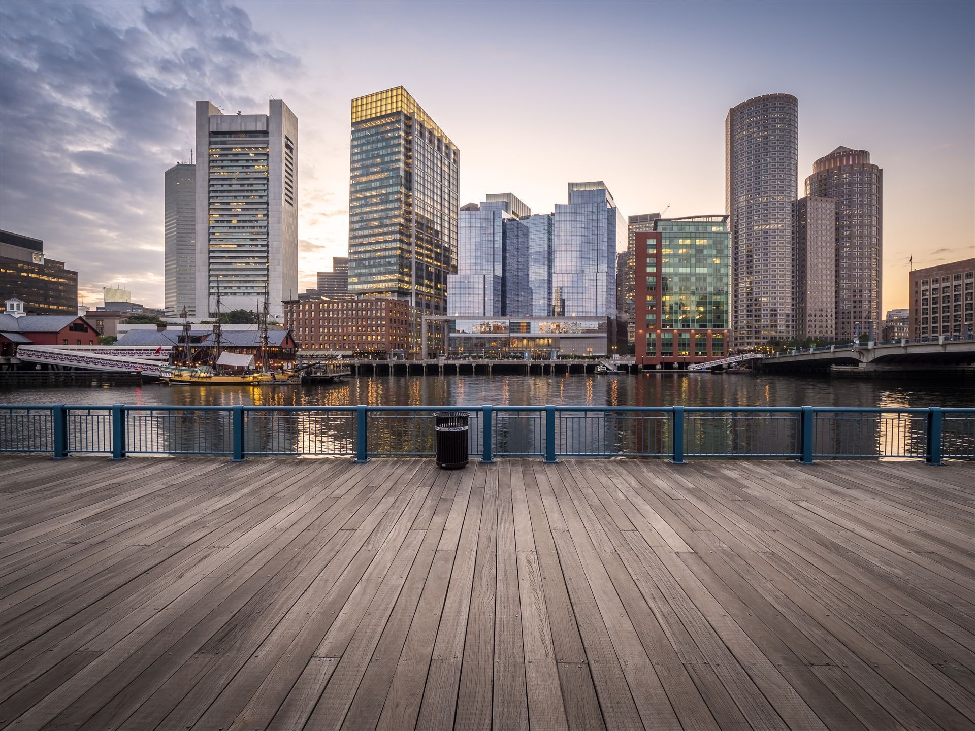 Blick auf die Skyline von Boston