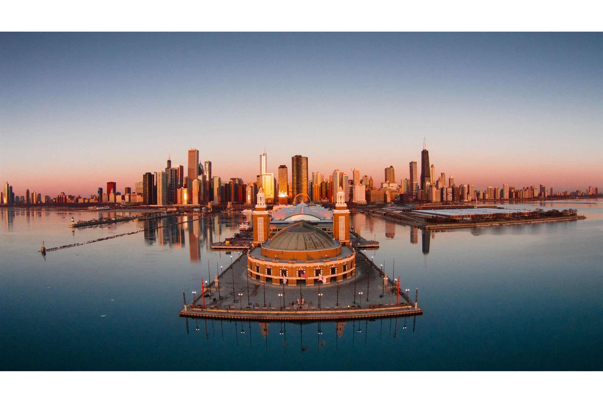 Blick auf das Navy Pier
