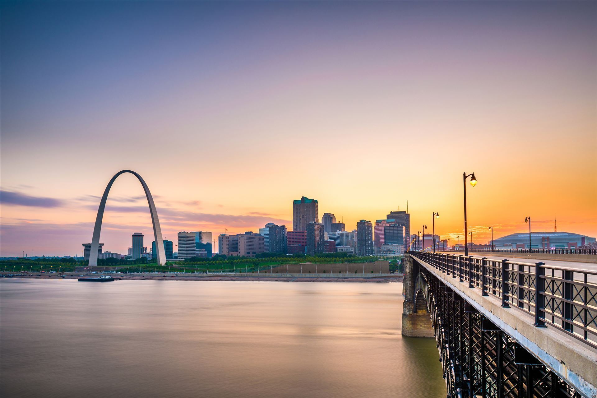 Eads Bridge über den Mississippi River
