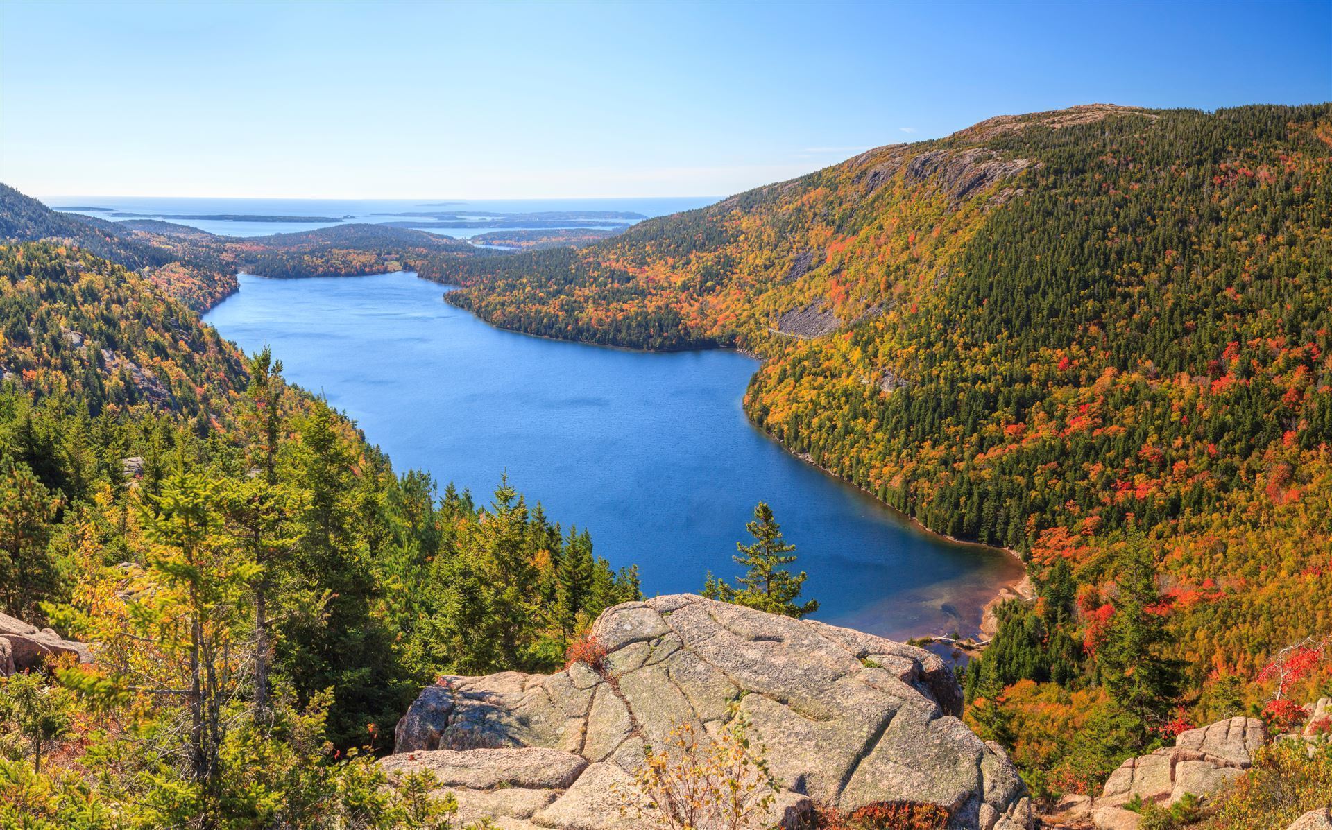 Jordan Pond im Acadia Nationalpark