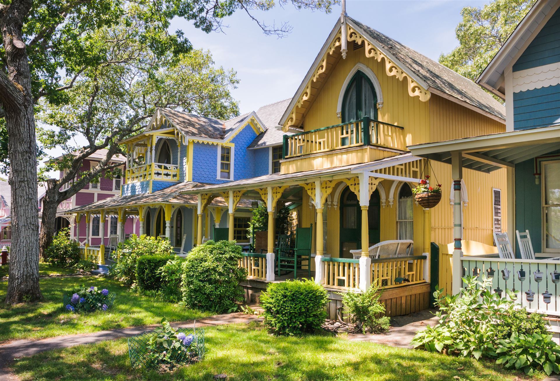 Wunderschöne Häuser in Oak Bluffs