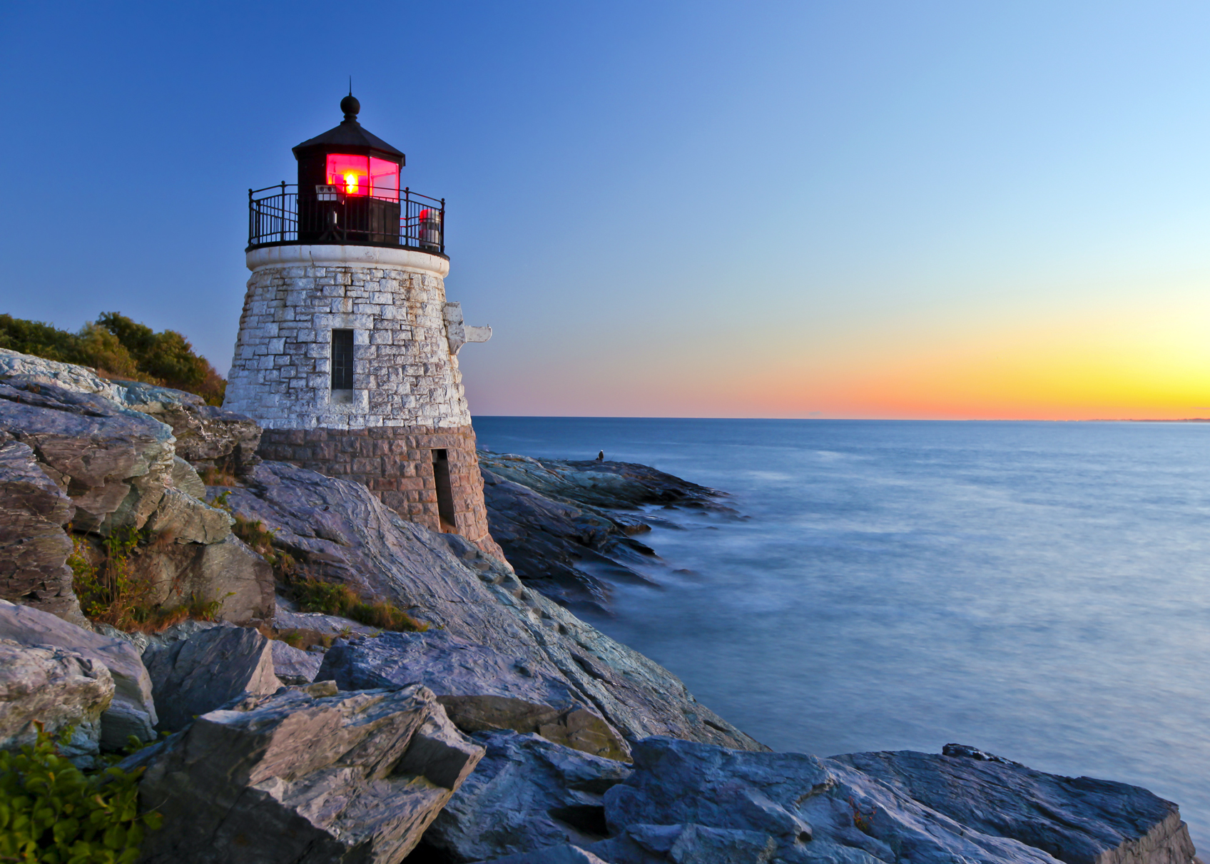 Castle Hill Lighthouse auf Rhode Island