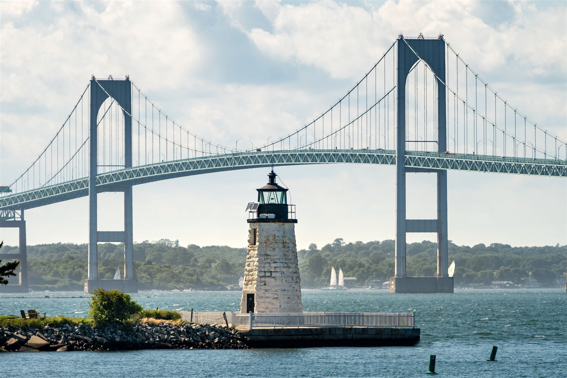 Goat Island Lighthouse vor Newport