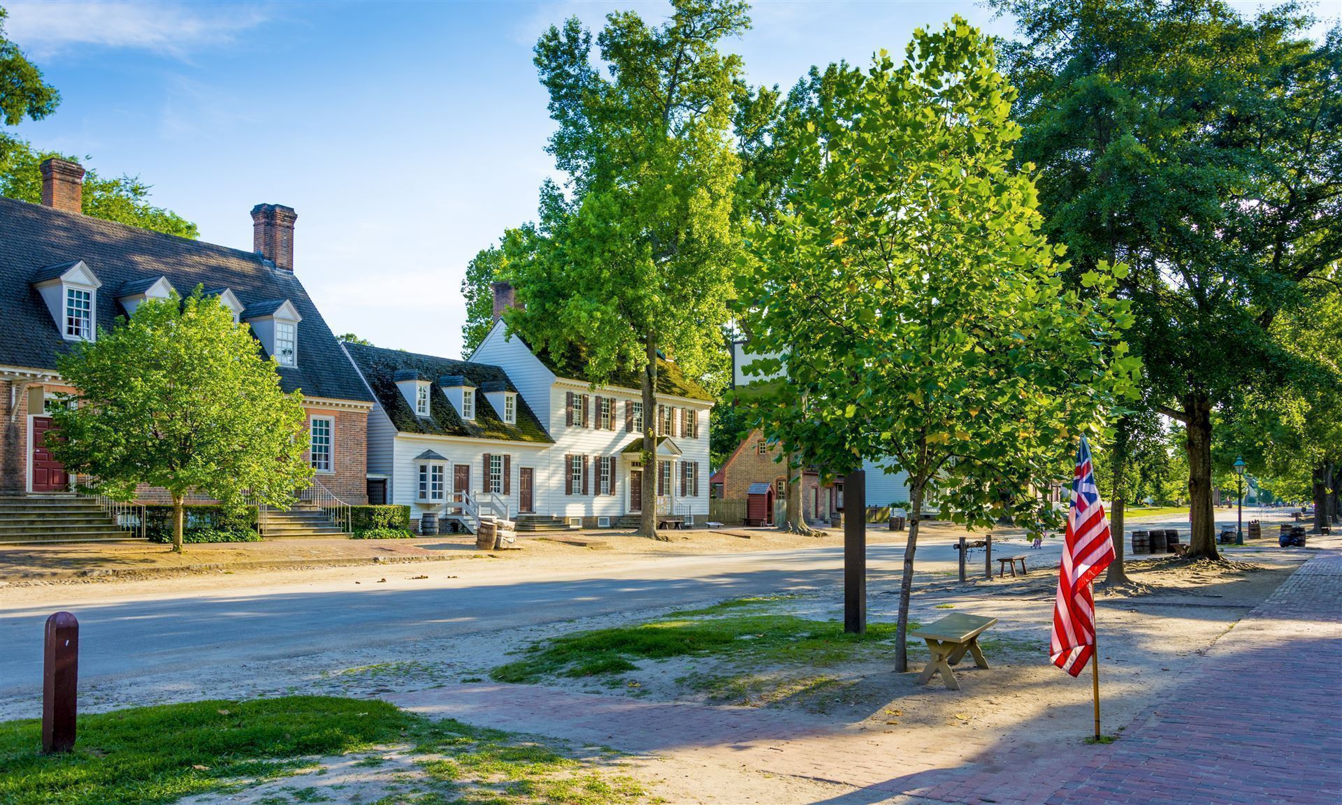 Straße in Colonial Williamsburg