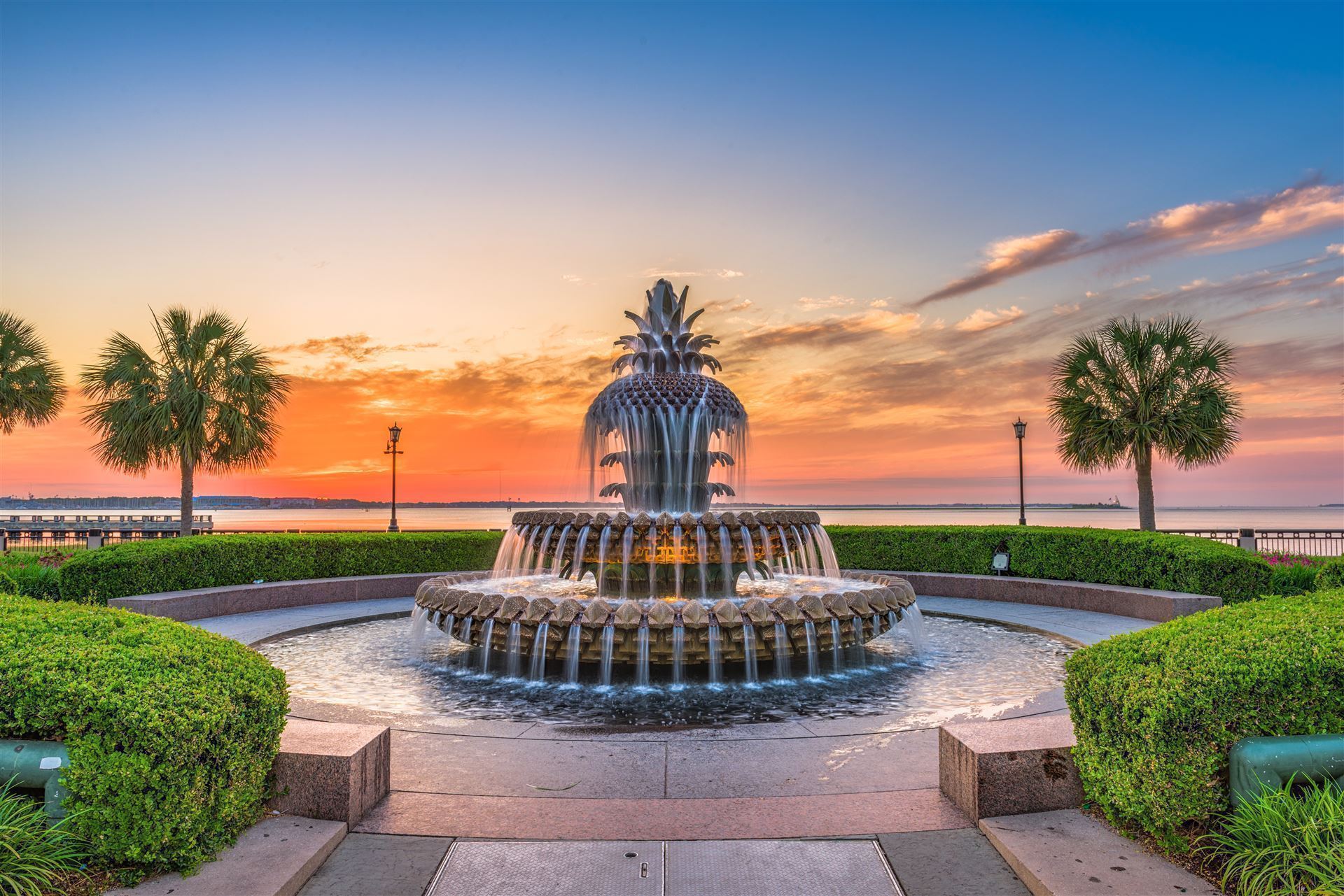 Pineapple Fountain im Ravenel Waterfront Park