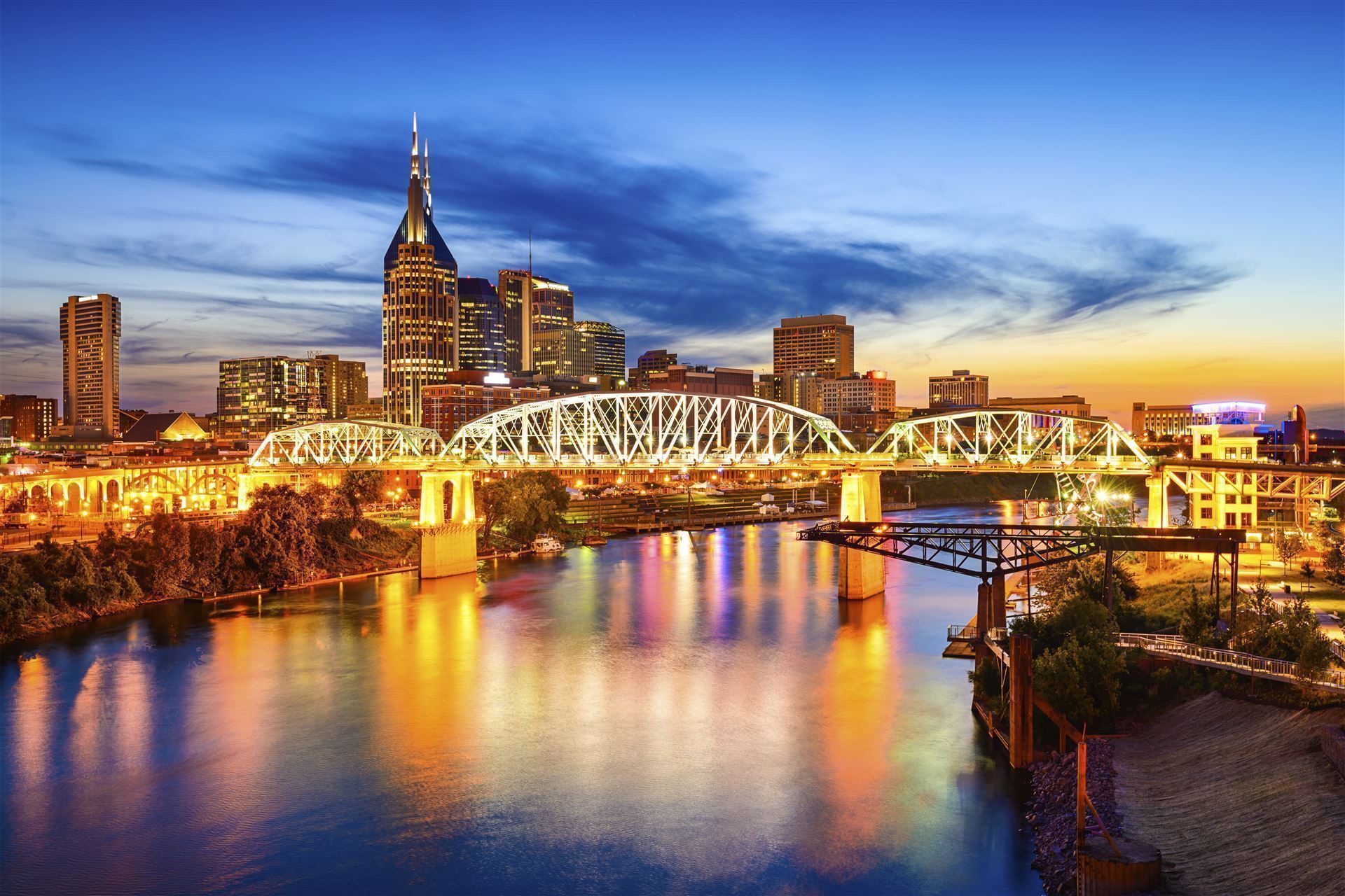 Nashville Skyline bei Nacht