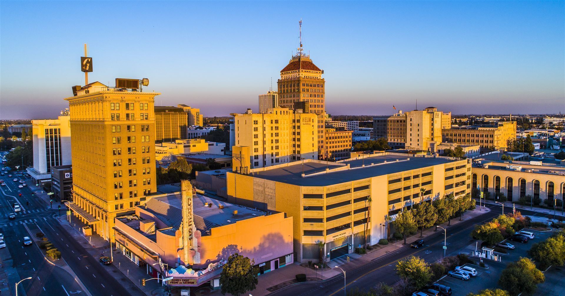 Blick auf Fresno