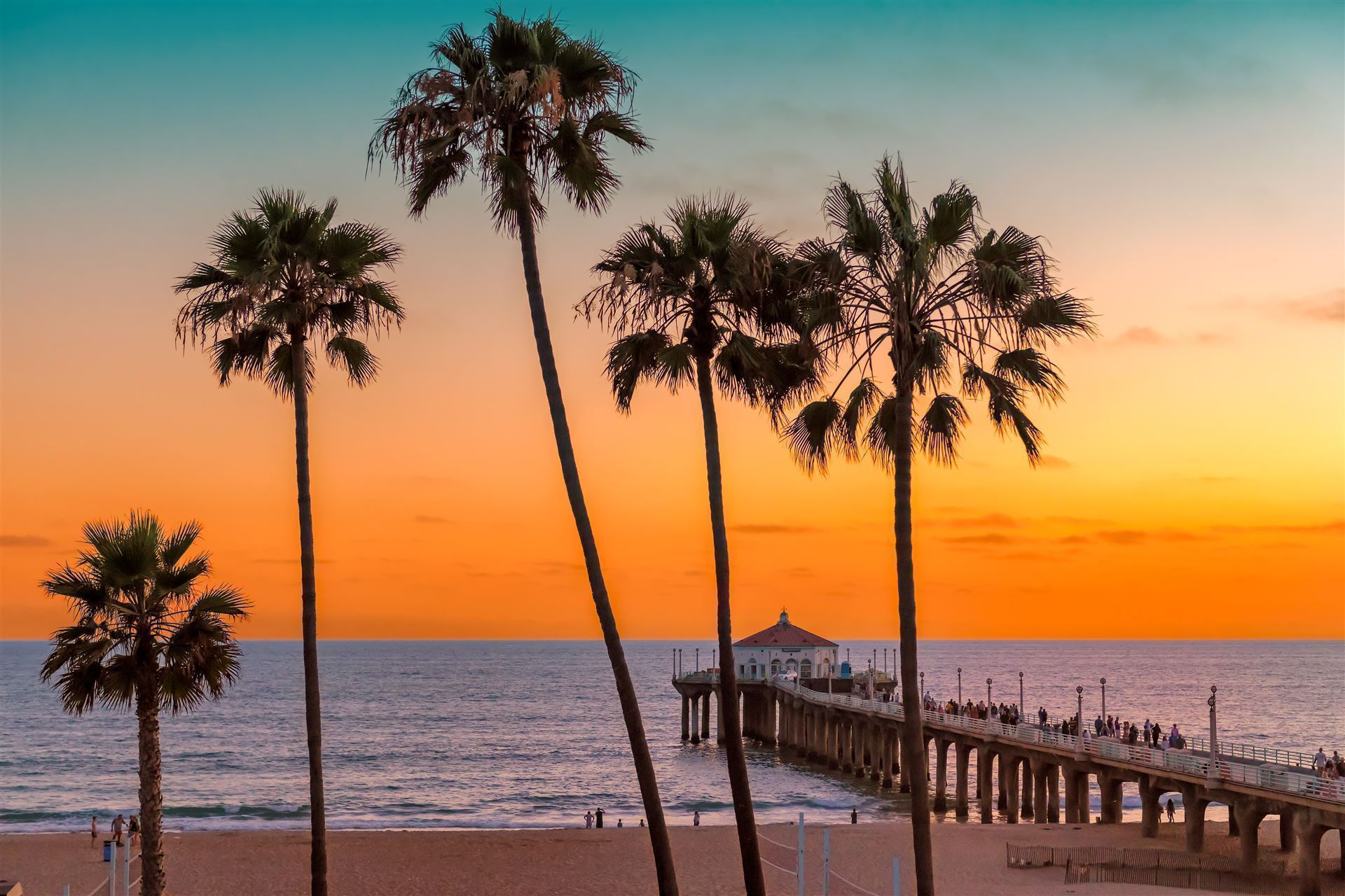 Sonnenuntergang am Manhattan Beach