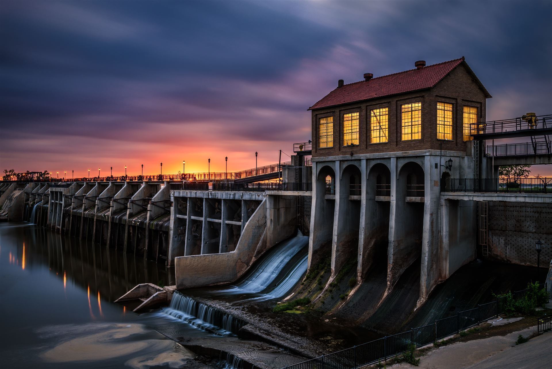 Lake Overholser Dam bei Oklahoma City