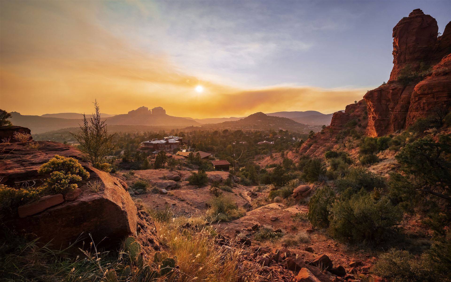 Sonnenuntergang über Sedona