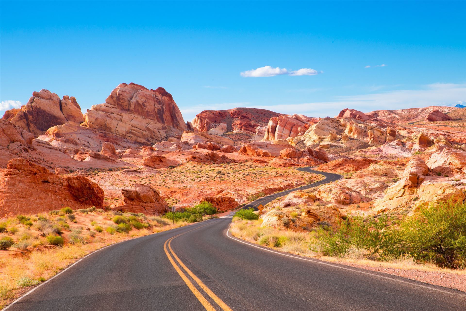 Straße durch das Valley of Fire State Park