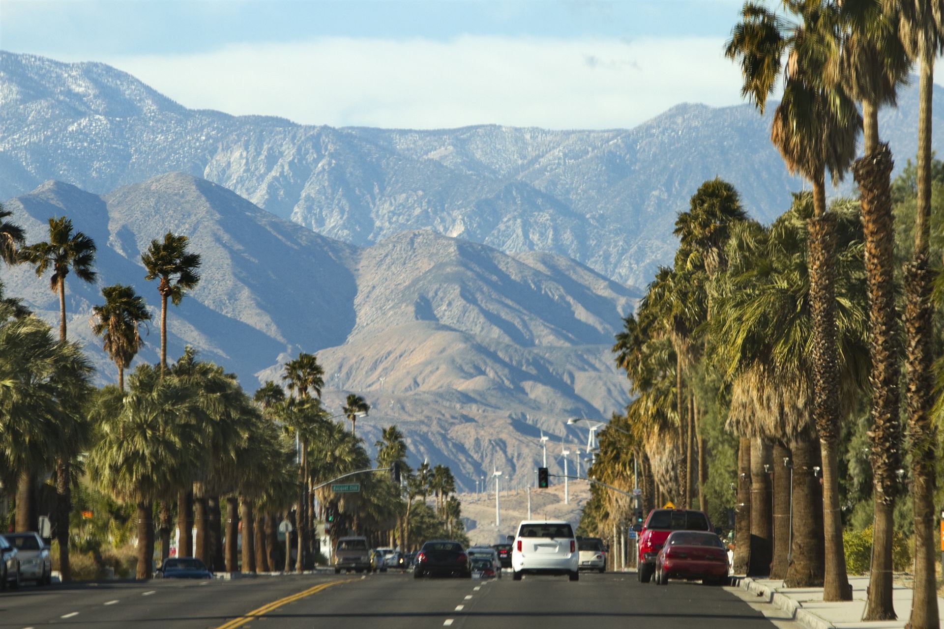 Straße in Palm Springs