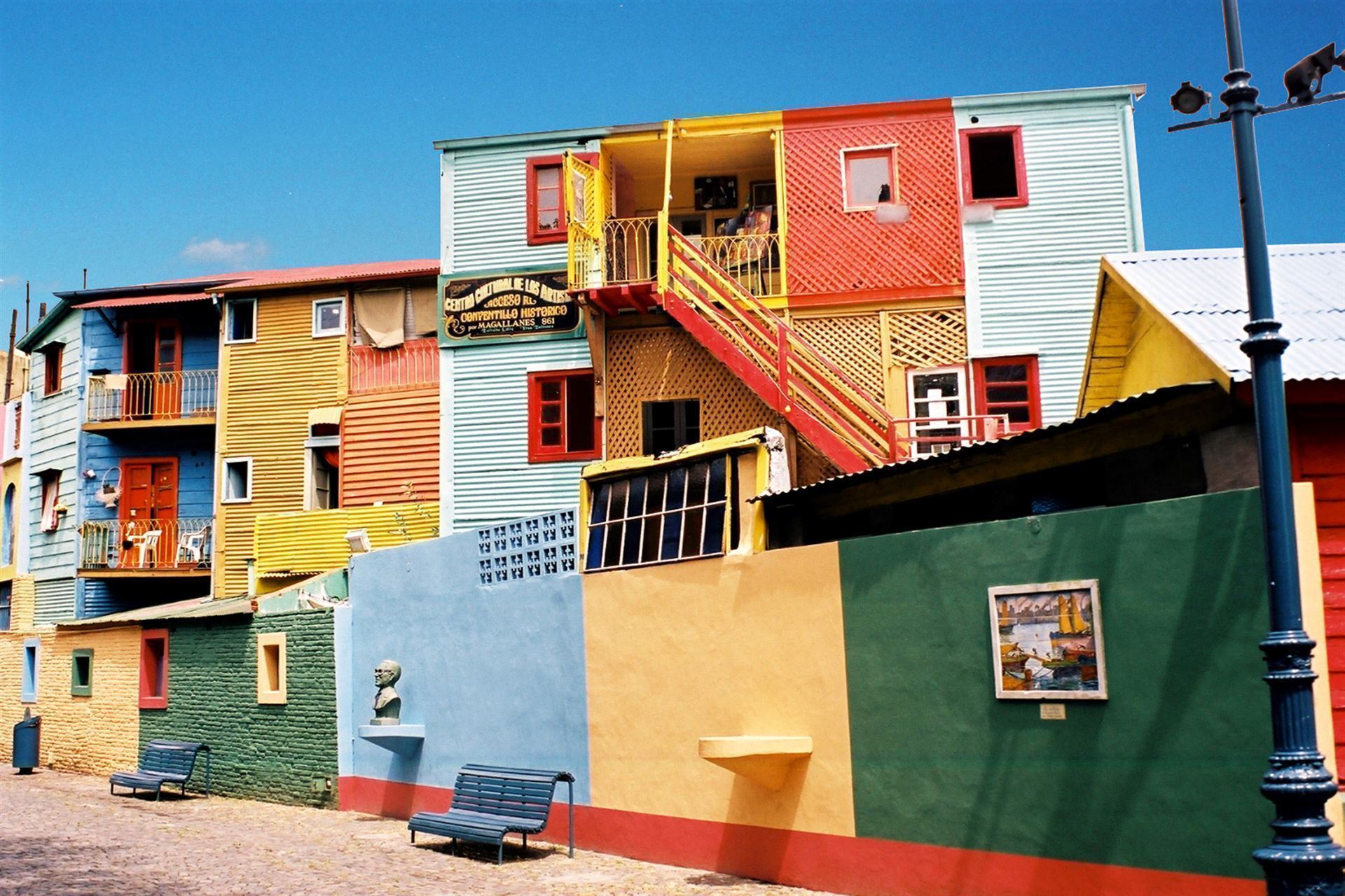 farbige Häuser in La Boca