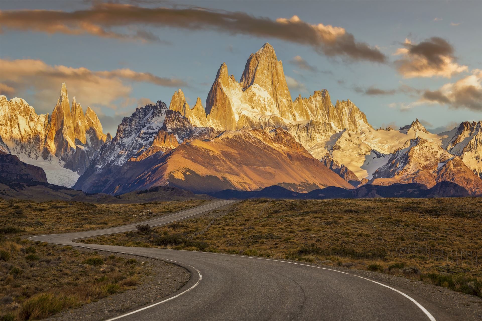 Straße zum Berg Fitz Roy