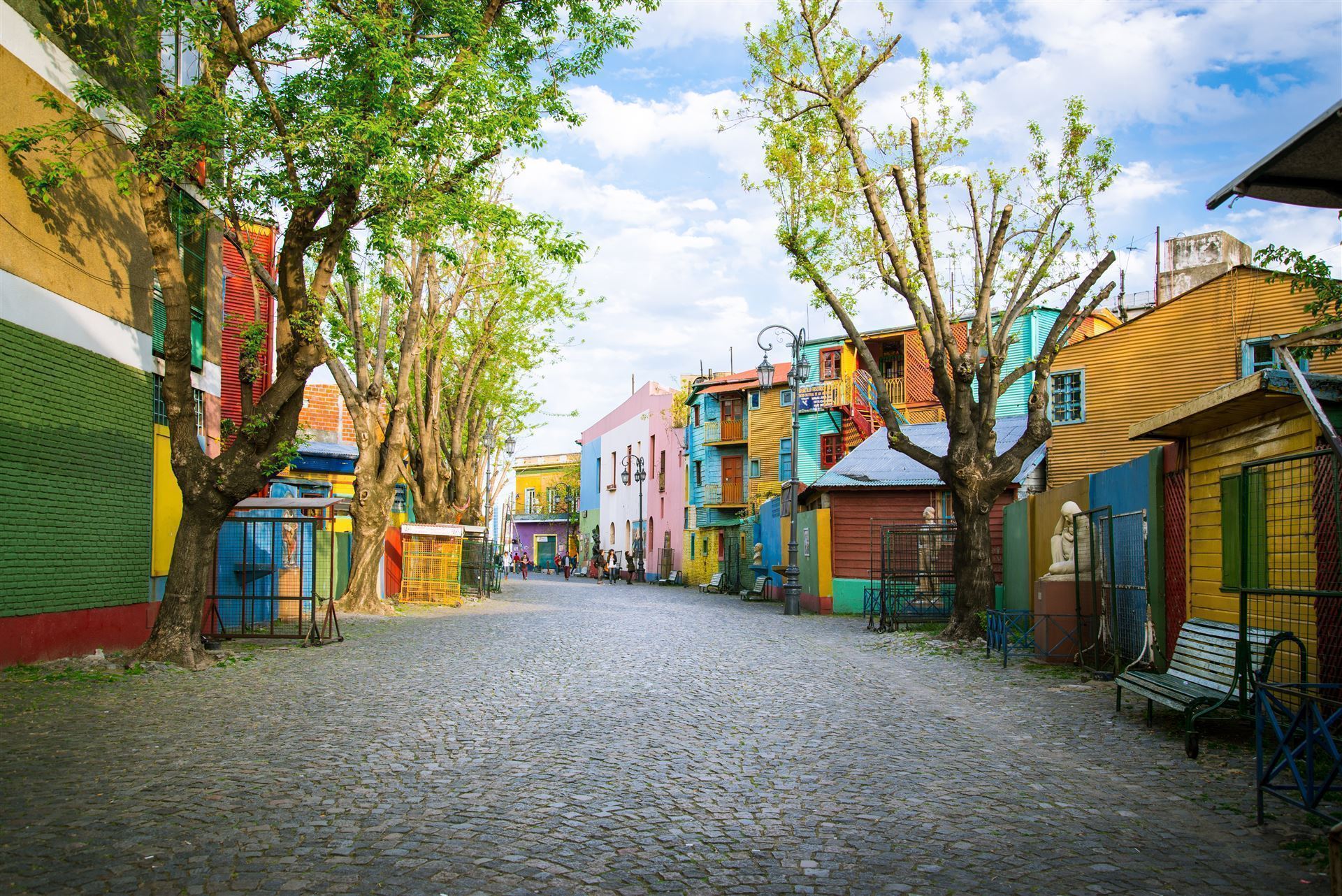 Viertel La Boca mit Caminito Straße
