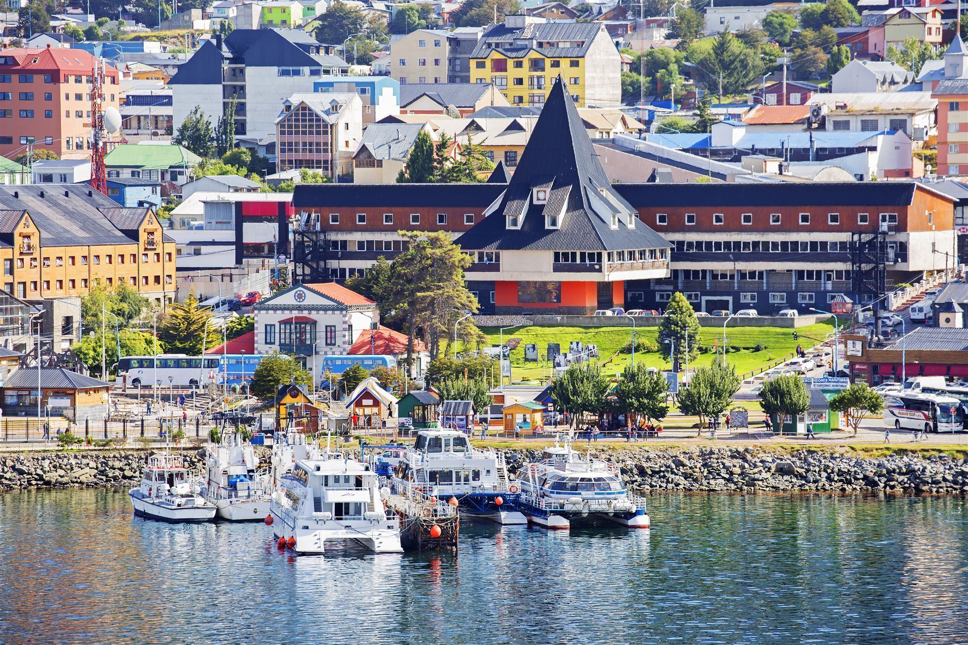 Blick auf die Stadt von Ushuaia