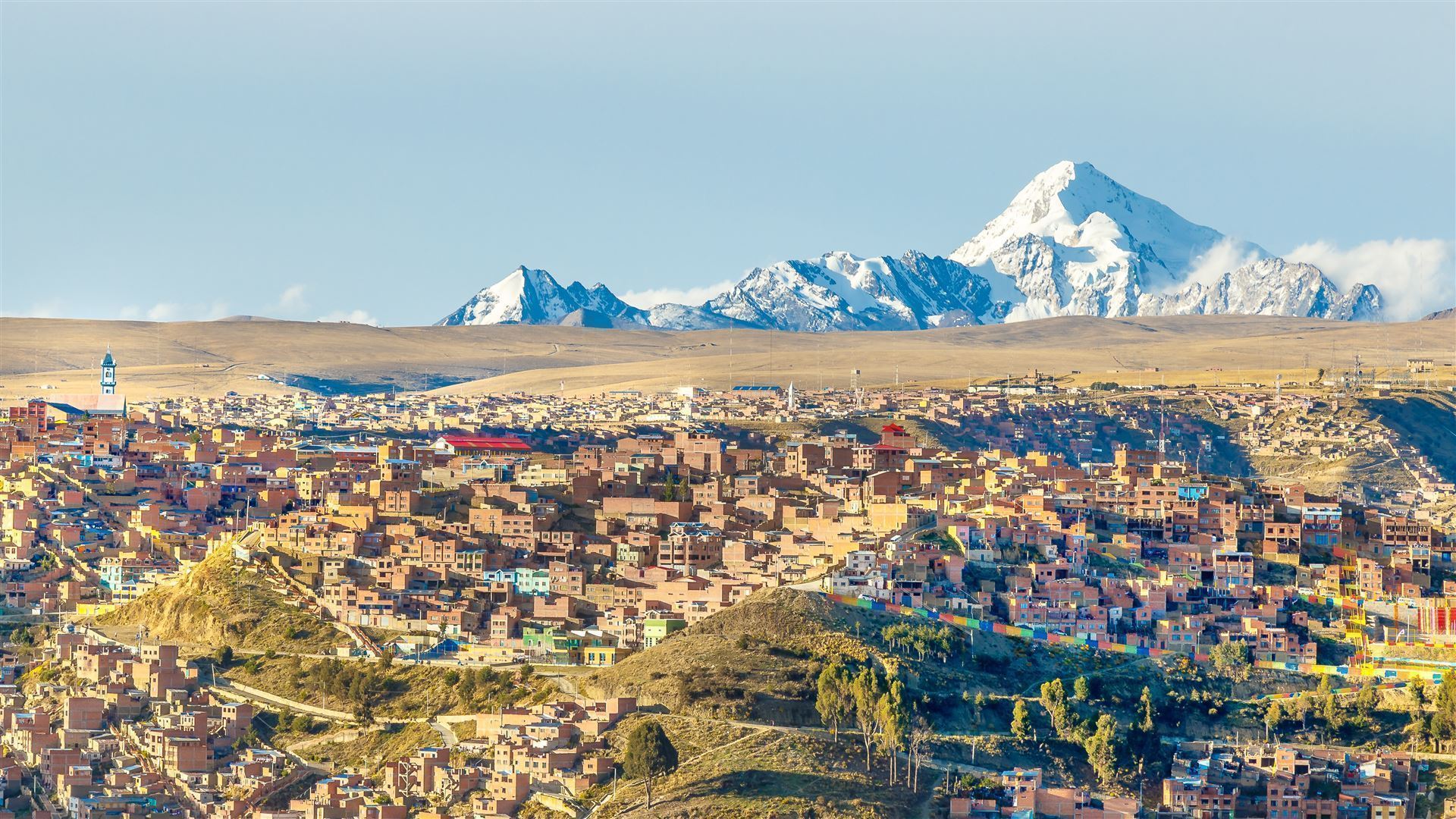 La Paz mit Blick auf die Berge