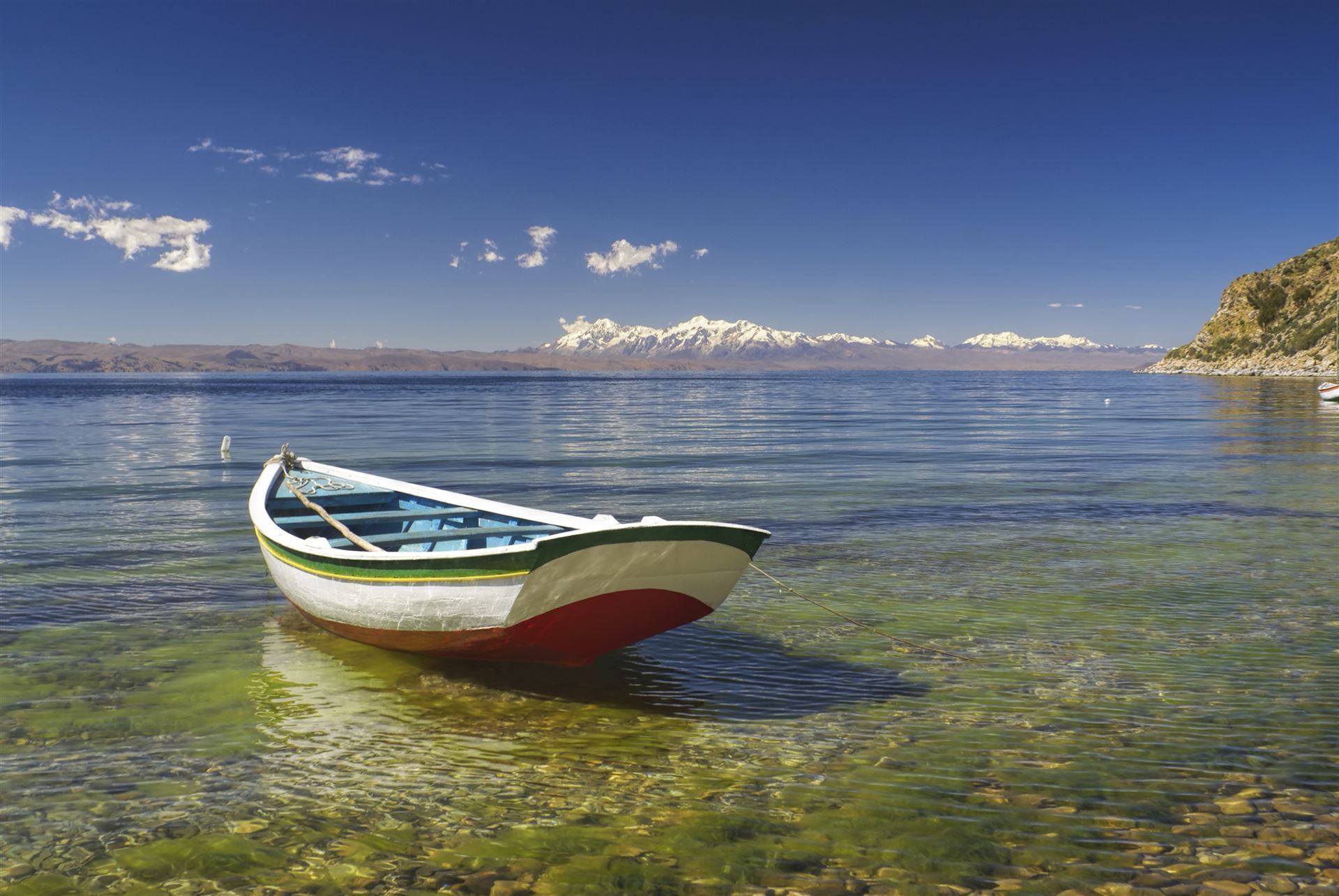 Titicacasee mit Boot