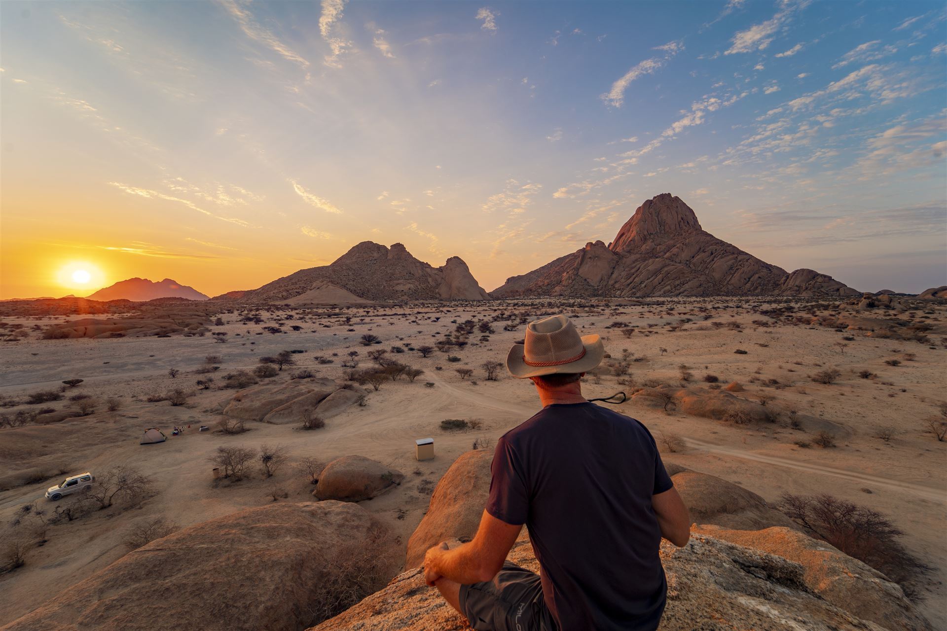 Namibia_Damaraland_Blick zur Spitzkoppe