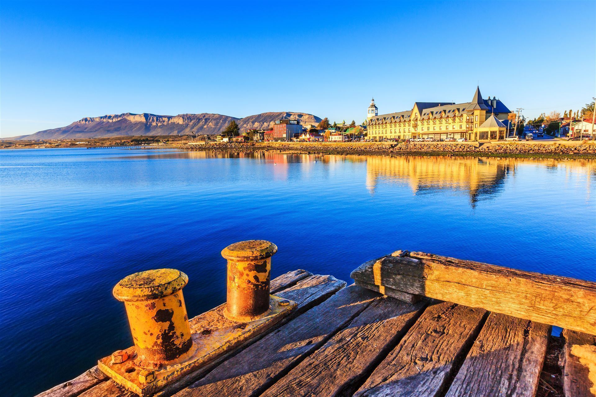 Puerto Natales bei Sonnenuntergang