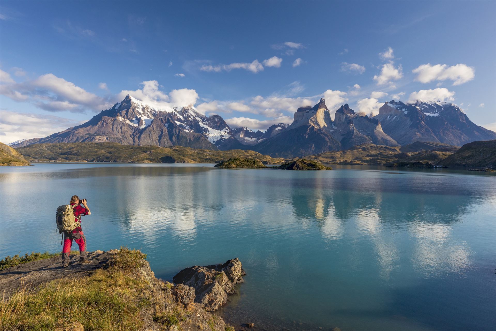 Fotograf im Torres del Paine