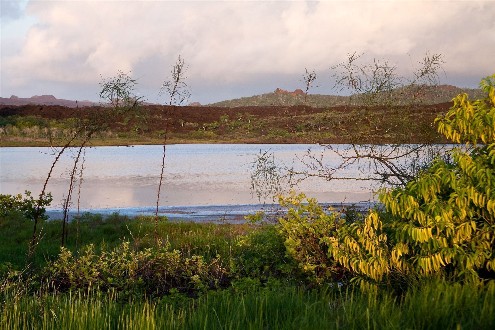 Landschaft von der Insel Espanola