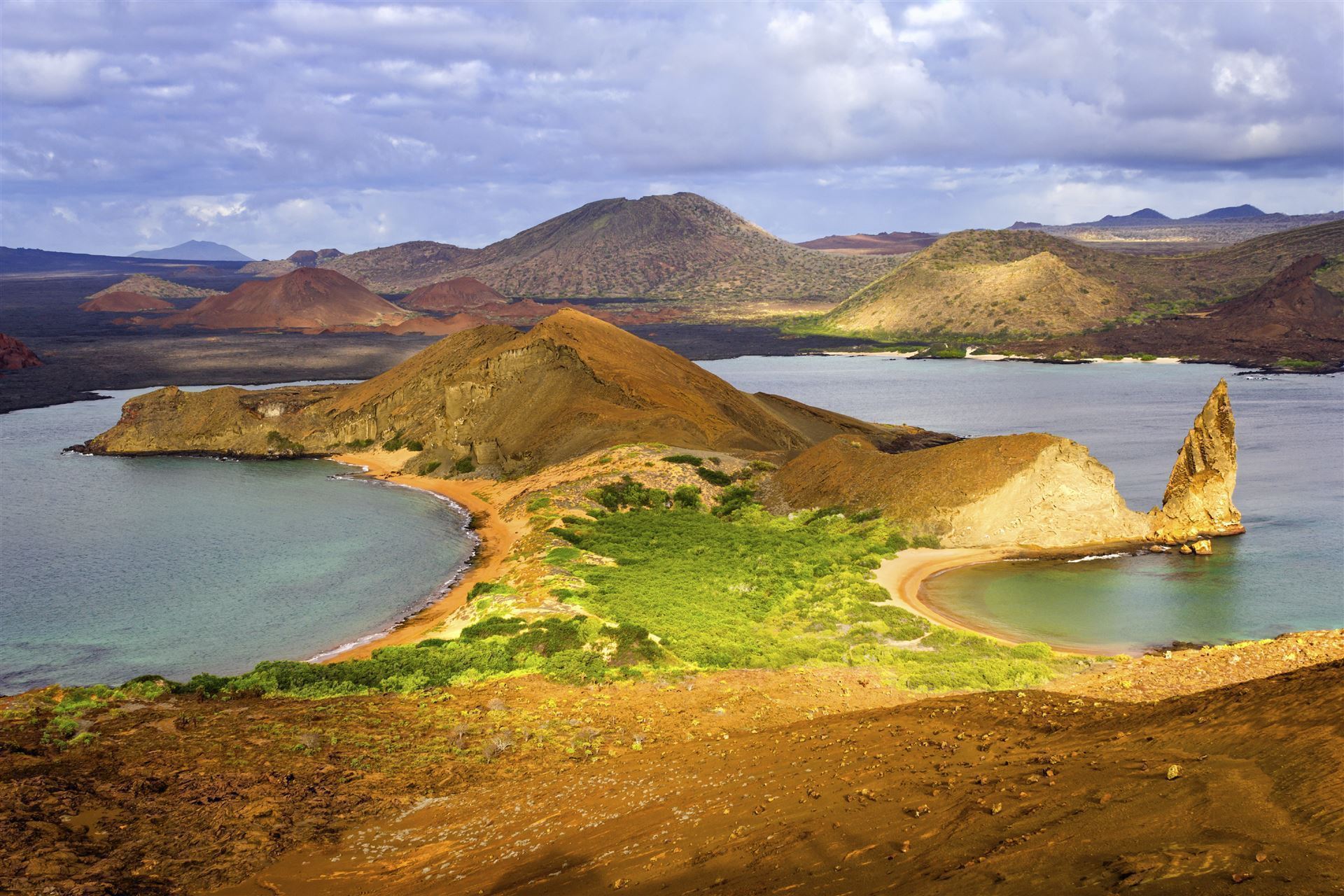 Blick auf Bartolome Island 