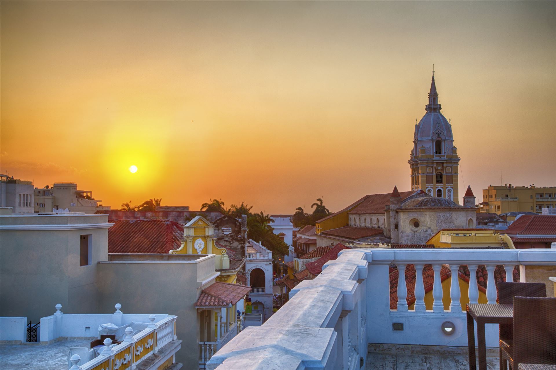 Sonnenuntergang in Cartagena