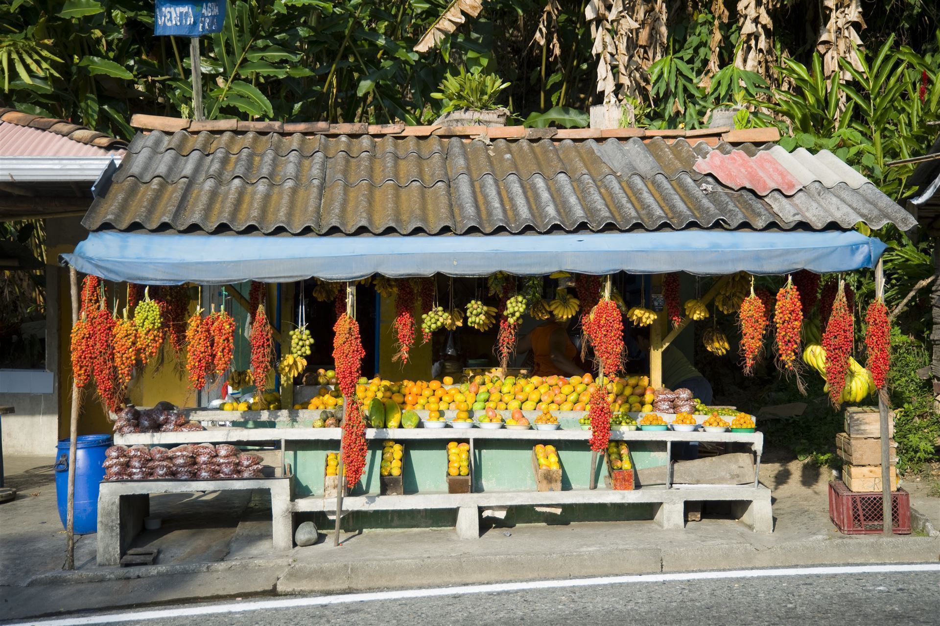 Obststand in der Gemeinde