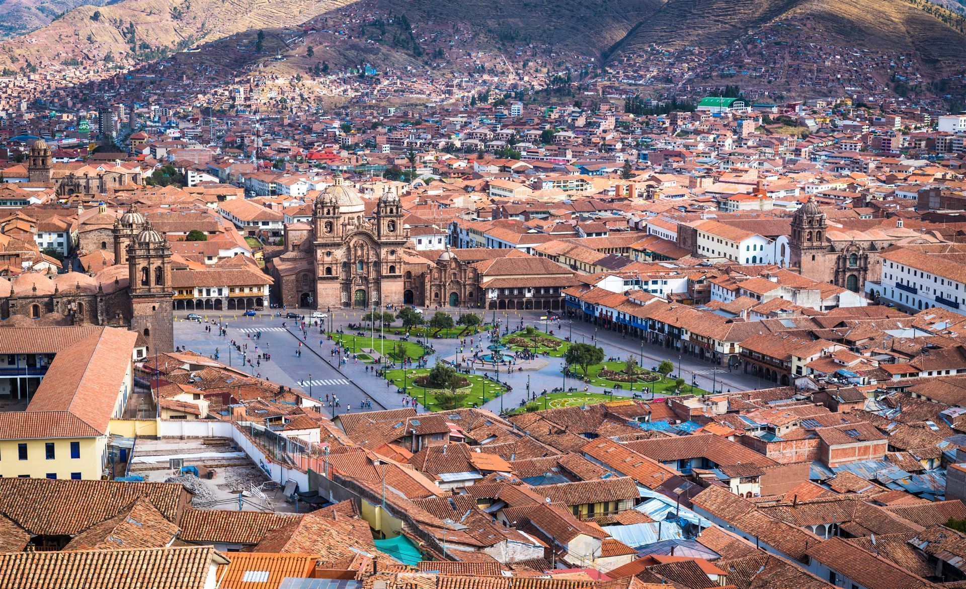 Blick auf die Stadt Cusco