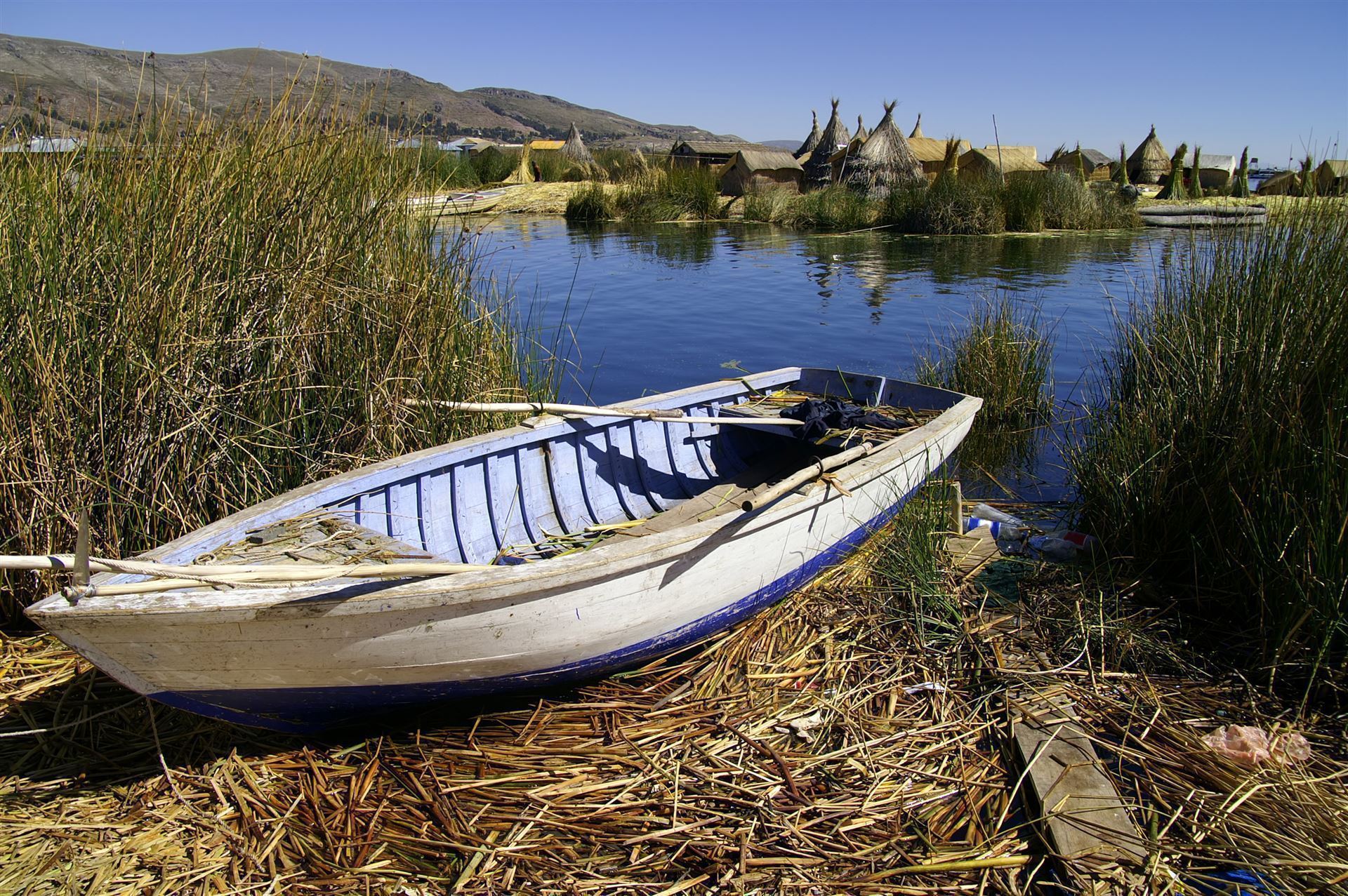Titicacasee mit Boot