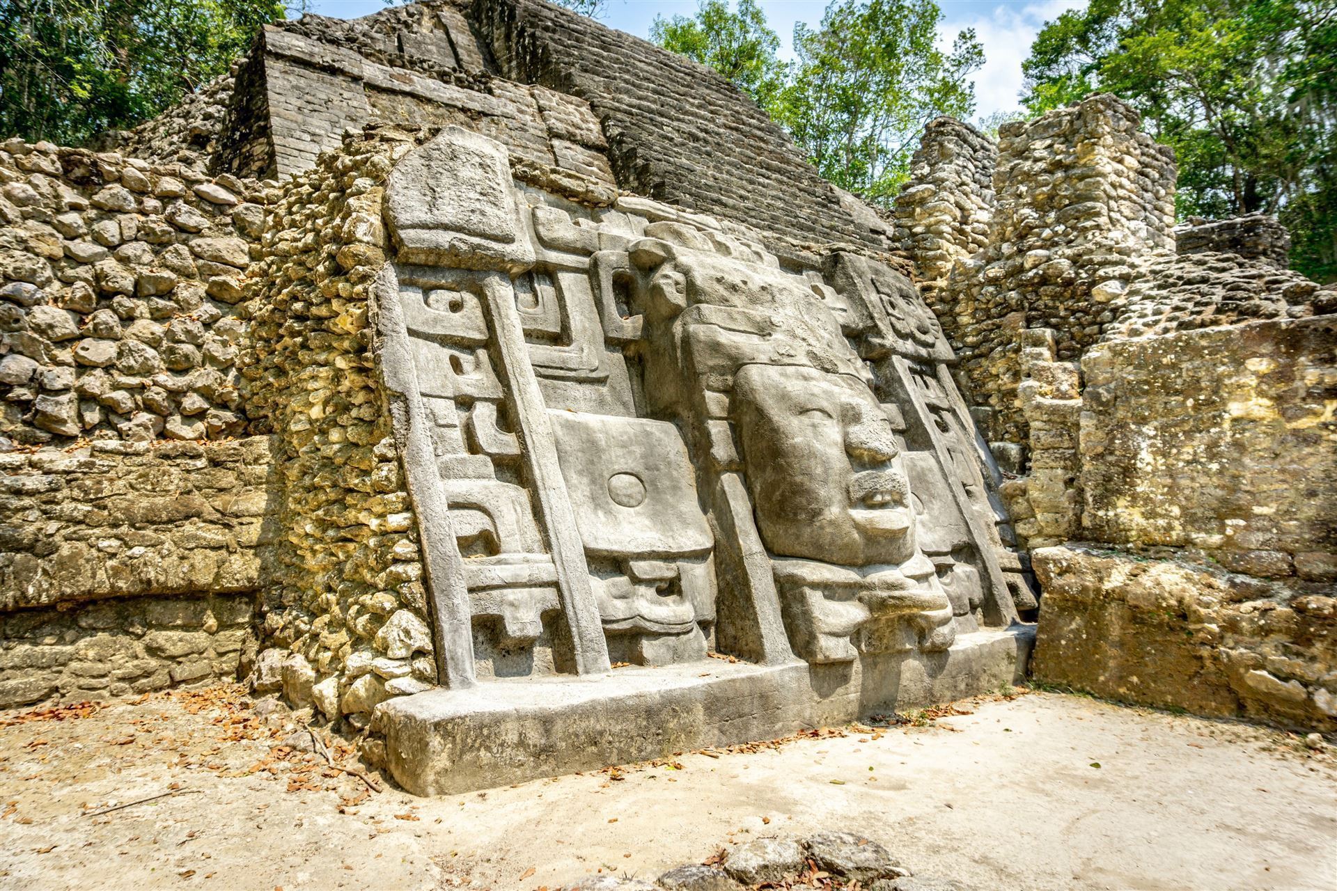 Tempelanlage Lamanai Maya Ruine