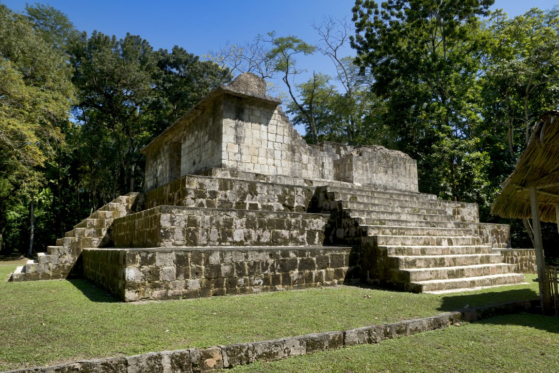 Ciebal, Guatemala, Mittelamerika: alter Maya-Tempel