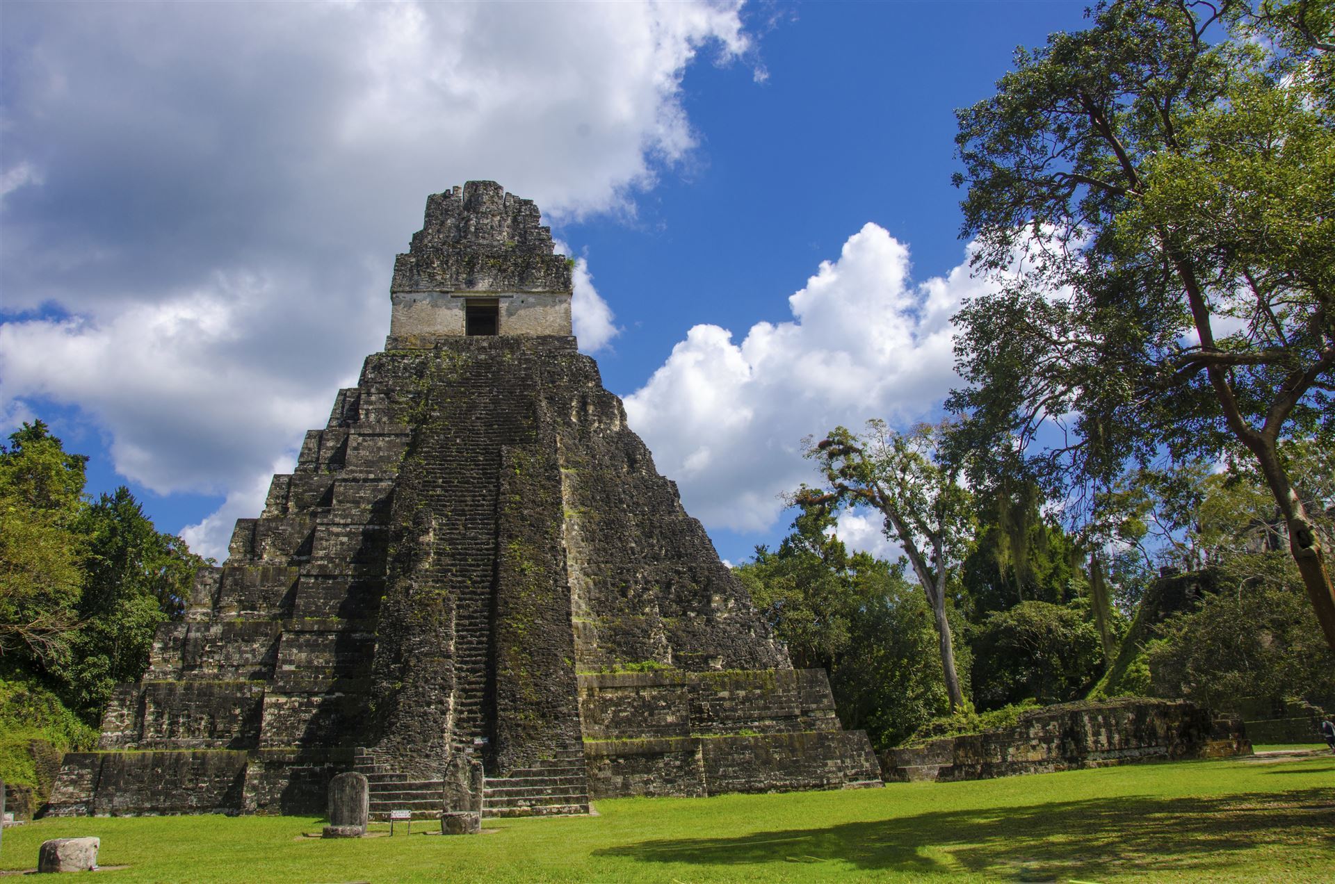 Guatemala Tikal Mayastätte Pyramide