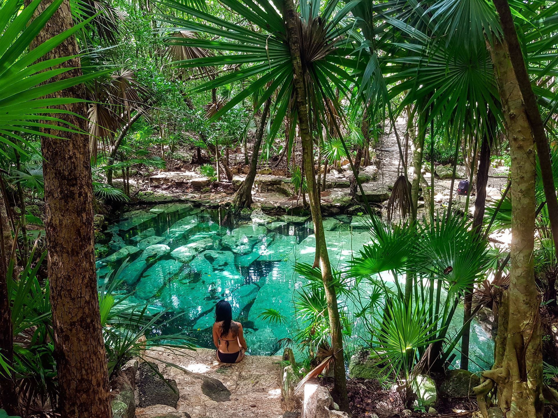 Mexiko Halbinsel Yucatan Cenote Azul