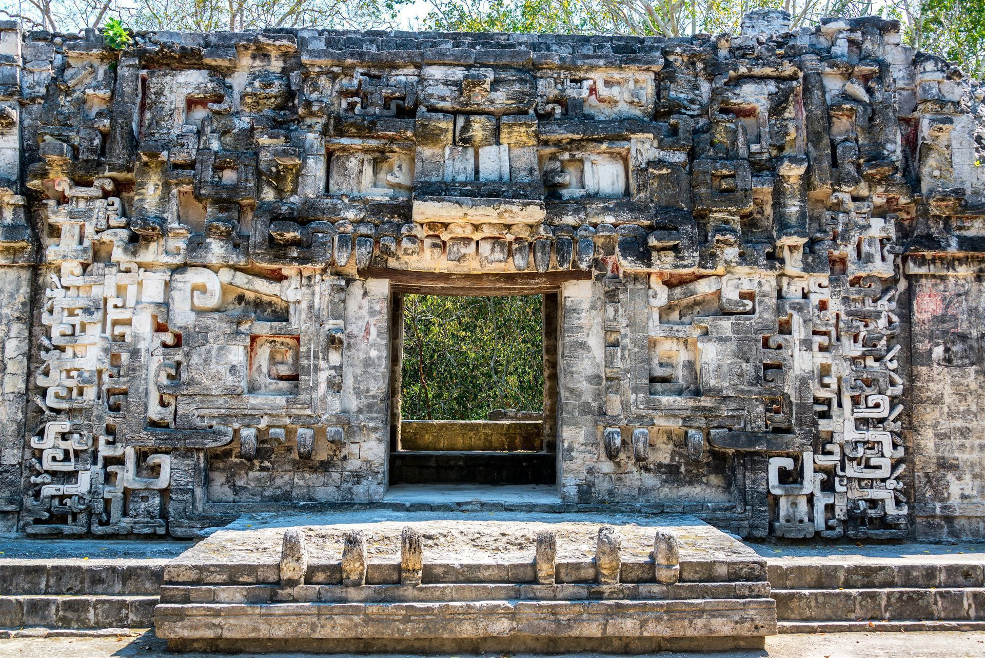 Mexiko Halbinsel Yucatan Chicanna Ruinen
