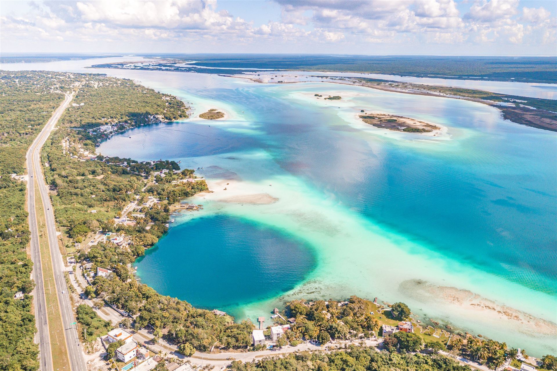 Mexiko Halbinsel Yucatan Lagune Bacalar nahe Chetumal
