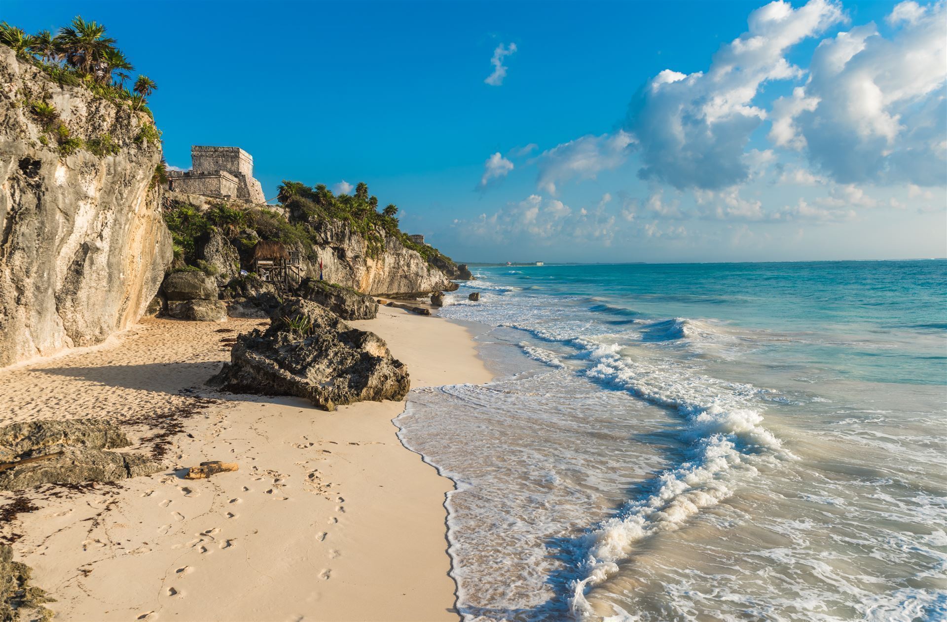 Mexiko Halbinsel Yucatan Strand Tulum 