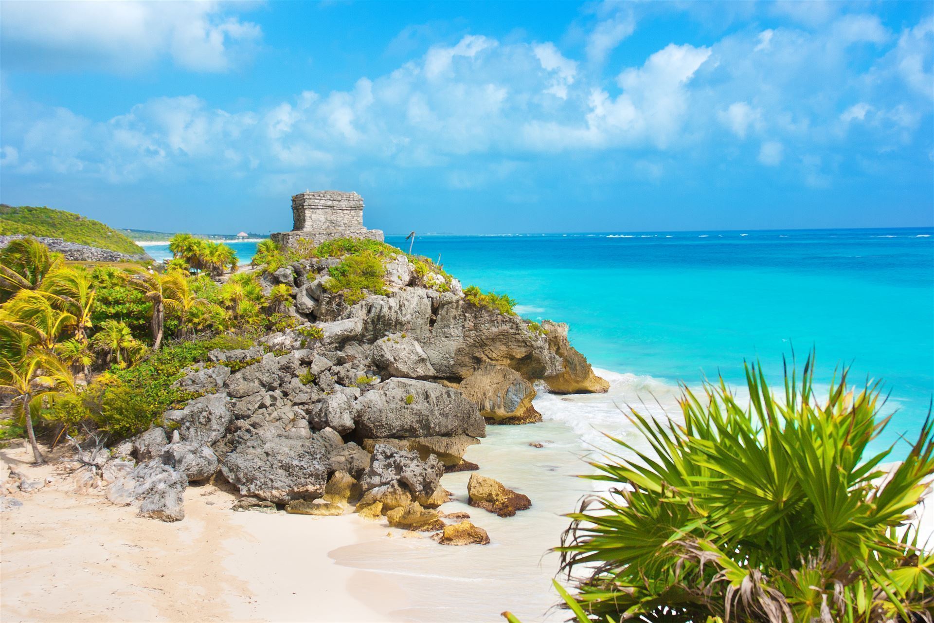Mexiko Halbinsel Yucatan Tulum Maya Stätte