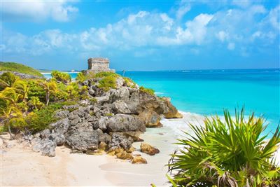 Mexiko Halbinsel Yucatan Tulum Maya Stätte